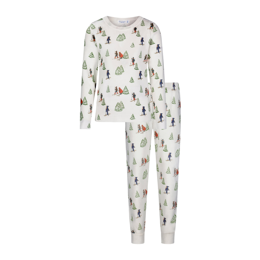 Polkadot BOYS & BABY SET Crew LS & Pant - Vintage Ski Print