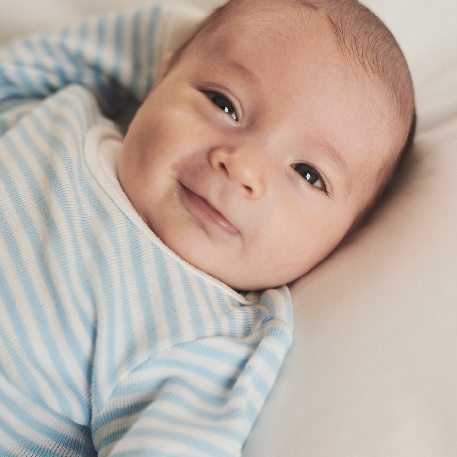 Polkadot BOYS & BABY CREW Long Sleeve - Ocean Blue Sailor Stripe