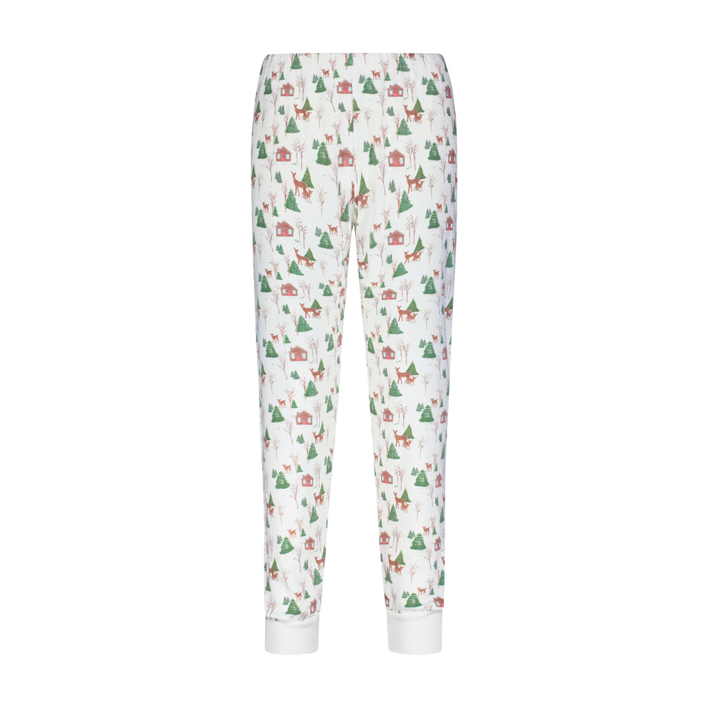 Polkadot MEN'S JOGGER -Rustic Deer Print