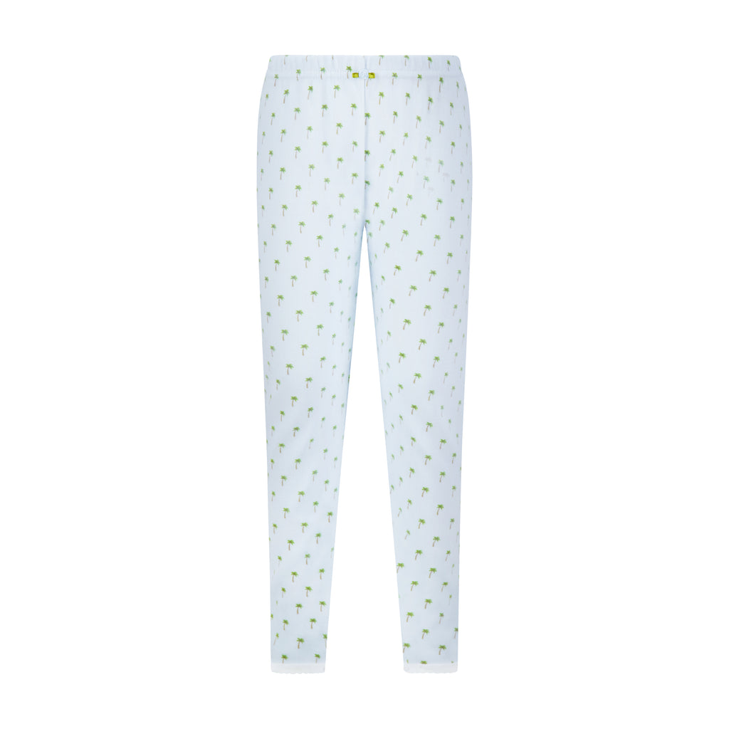 Polkadot GIRLS PANT - Palm Sky Print