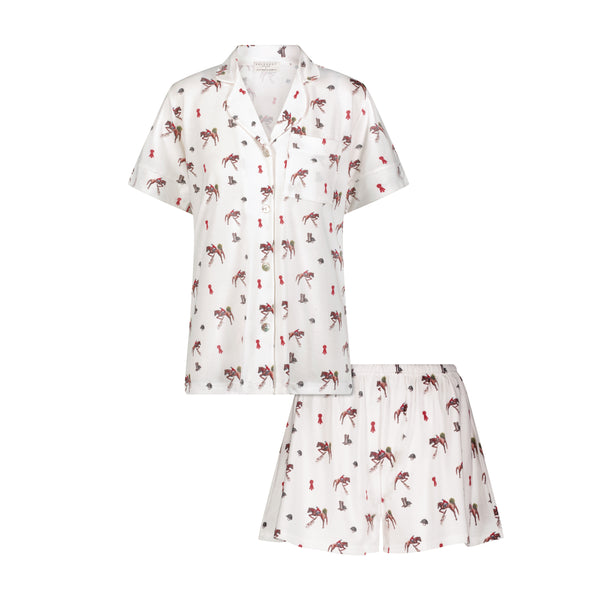 Polkadot HARRY Pajama Set - Equestrian Print -NEW COLOR