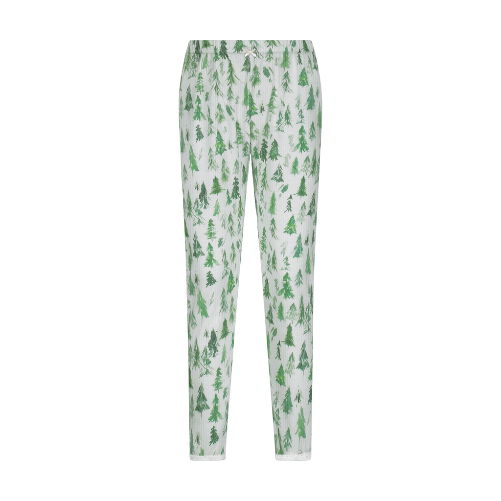 Polkadot GIRLS & BABY SET Crew LS & Pant - Fir Tree Print