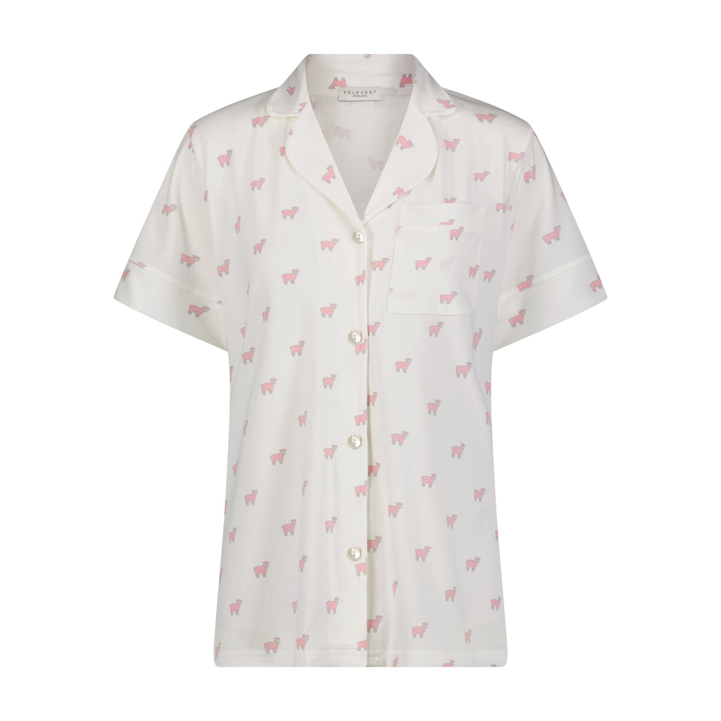 Polkadot HARRY Pajama Set - Pink Sheep Print