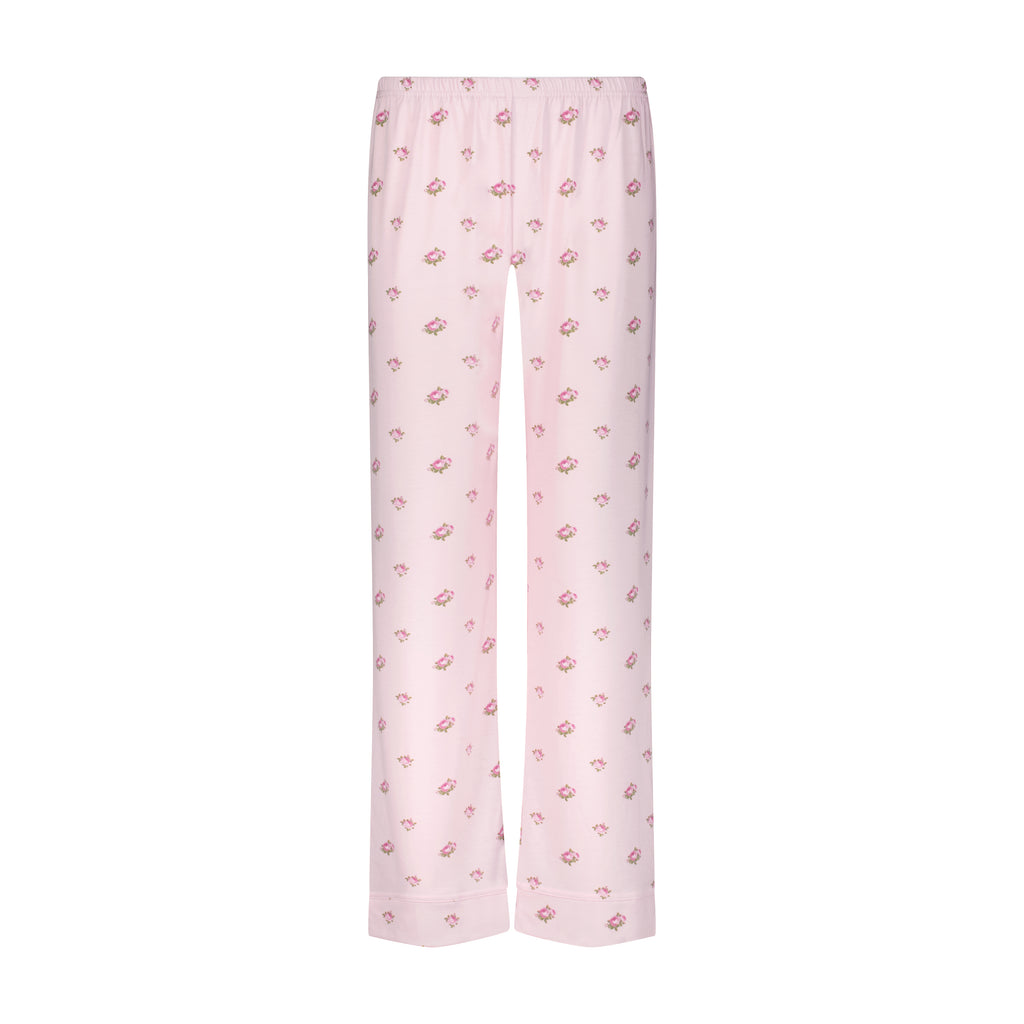 Polkadot CHARLEY Pajama Set - Pink Vintage Rose Print