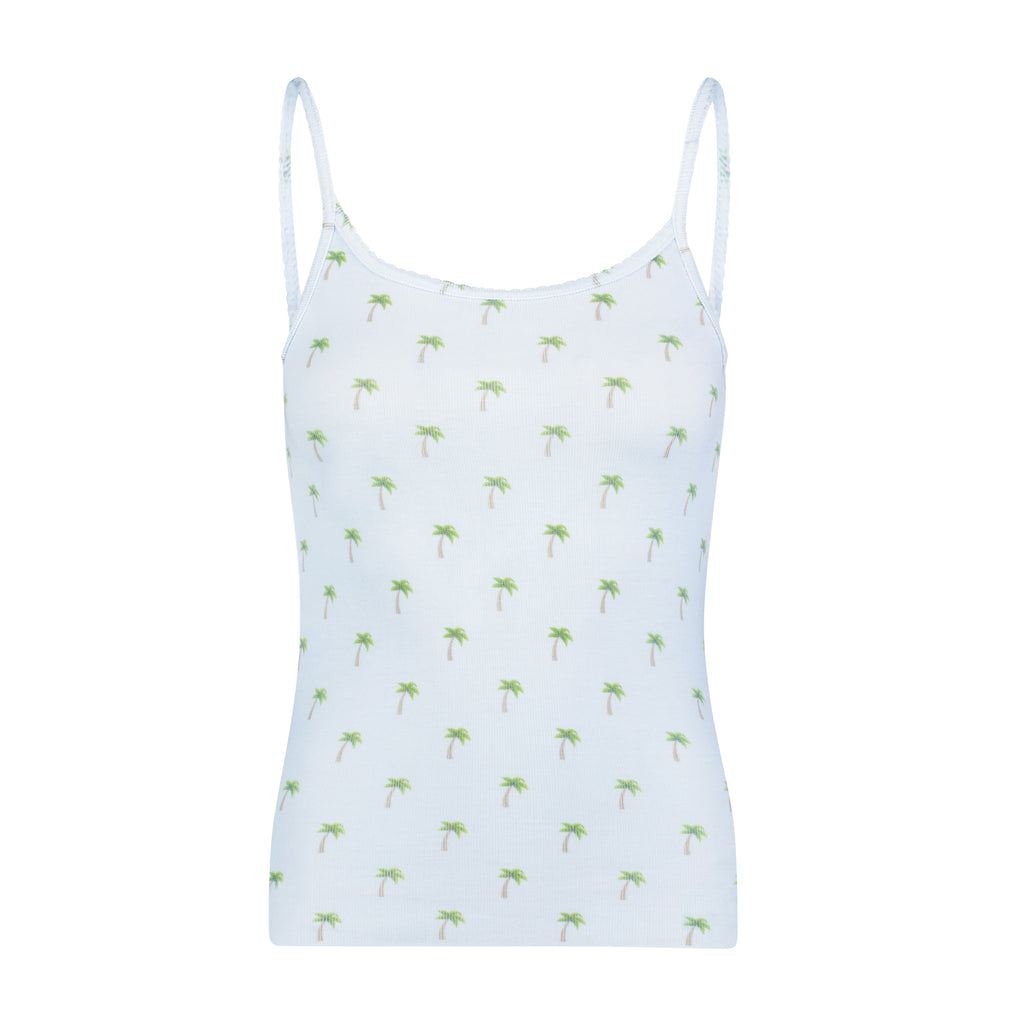 Polkadot SCOOP CAMI - Palm Sky Print -Restocked