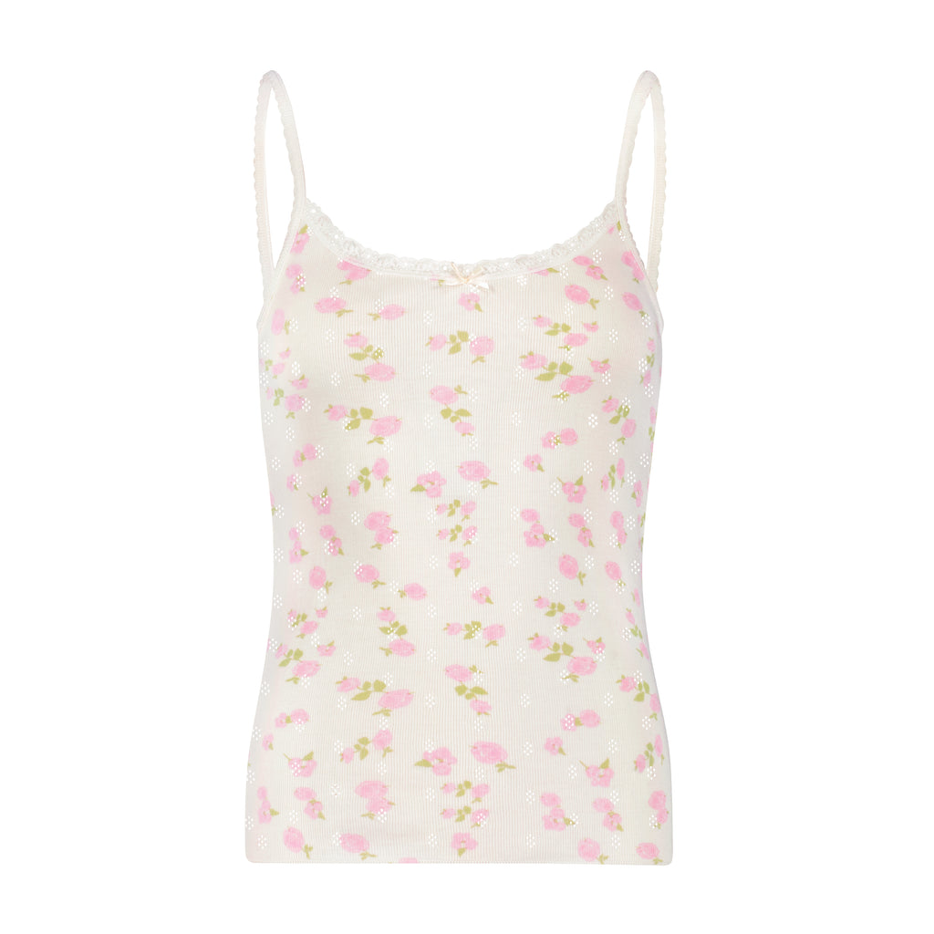 Polkadot PATTI CAMI - Pink Garden Pointelle
