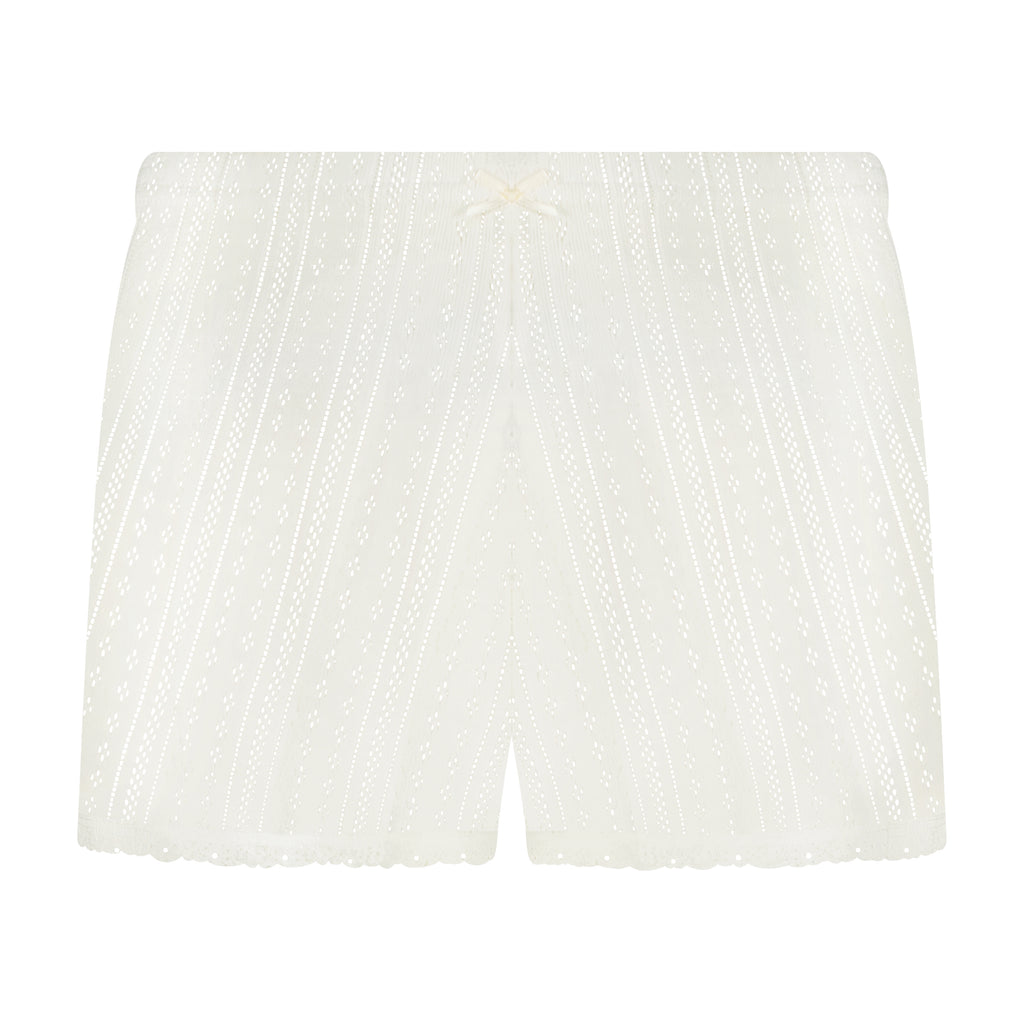 Polkadot SHORT Mid Rise - Ivory Windsor Pointelle