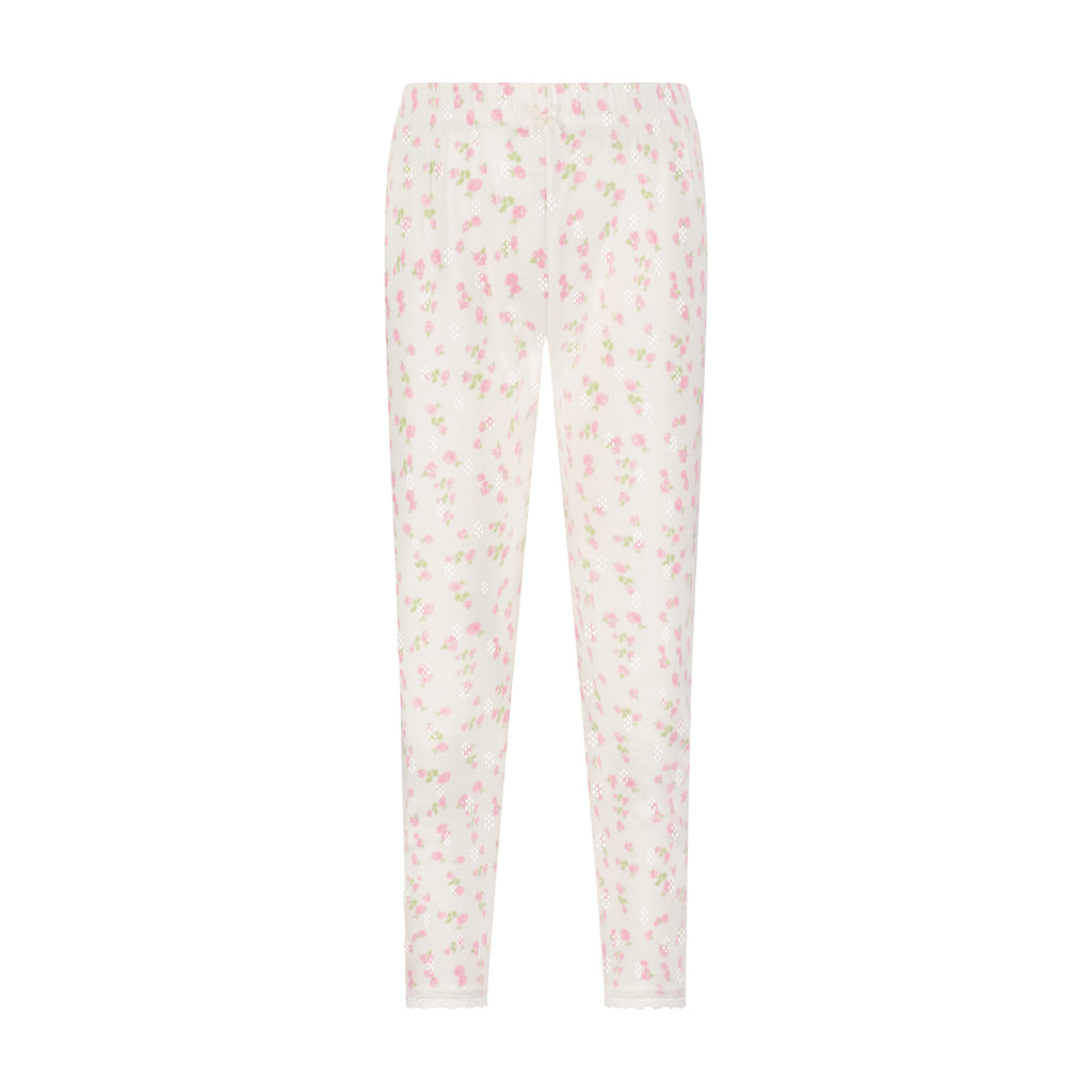 Polkadot BABY & GIRLS SET Crew LS & Pant - Pink Garden Pointelle