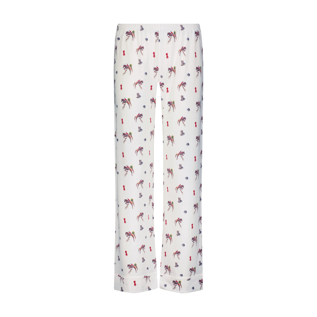 Polkadot CHARLEY Pajama Set - Equestrian Print by Lydia Marie Elizabeth -Longer Top