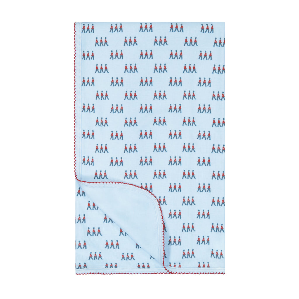 Polkadot BOYS BABY BLANKET - London Soldier Print