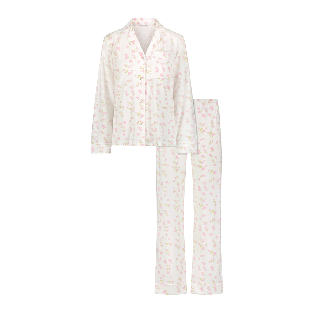 Polkadot CHARLEY Pajama Set - Pink Garden Floral -NEW COLOR