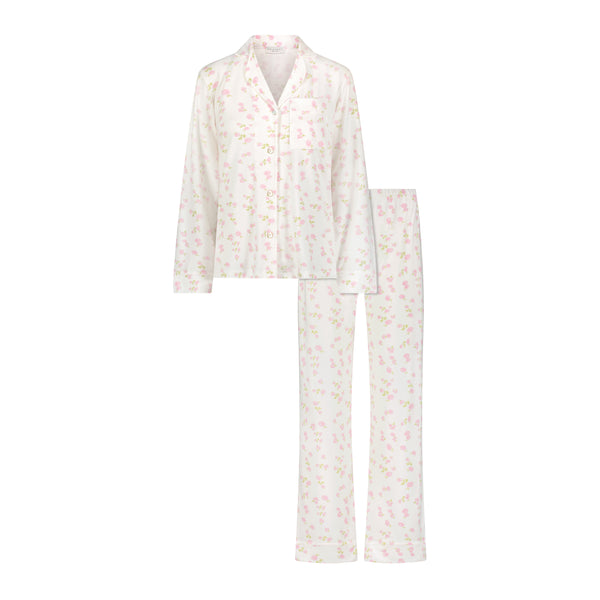 Polkadot CHARLEY Pajama Set - Pink Garden Floral -Restocked