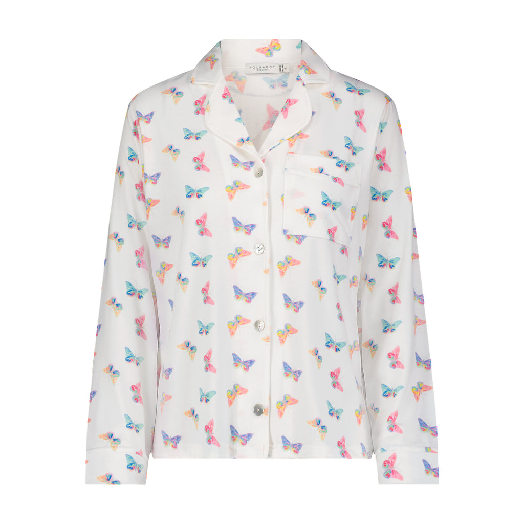 Polkadot CHARLEY Pajama Set - Butterfly Print