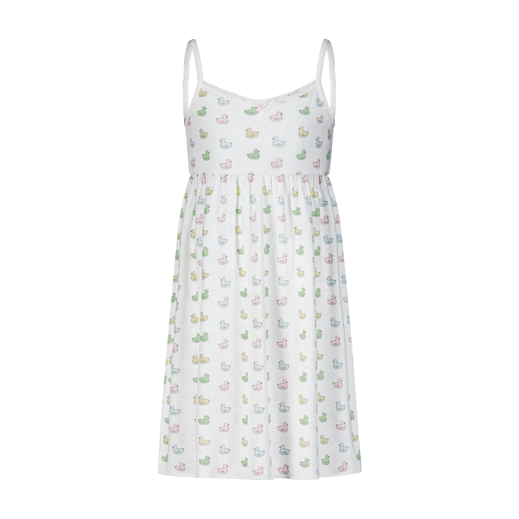 Polkadot GIRLS BABYDOLL GOWN - Girl Duckie Print
