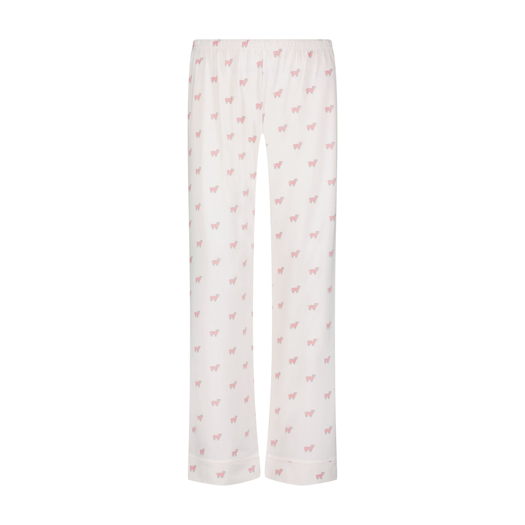 Polkadot CHARLEY Pajama Set - Pink Sheep Print