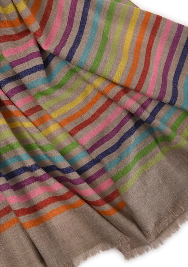 KASHMIR LOOM~Rainbow Stole