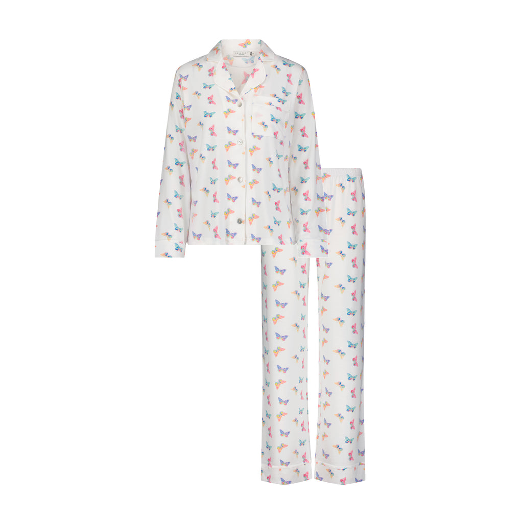 Polkadot CHARLEY Pajama Set - Butterfly Print