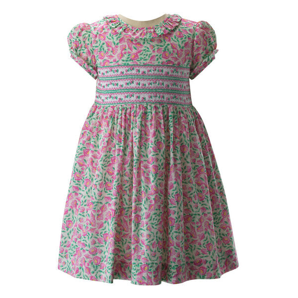 RACHEL RILEY~ Leafy floral smocked dress | RELAX HAMPTON RACHEL RILEY~ Leafy floral smocked dress | RELAX HAMPTON