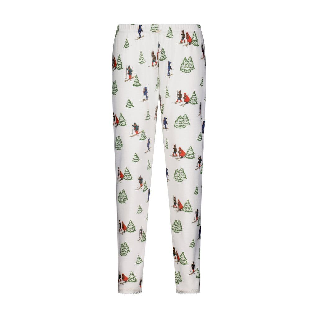 Polkadot GIRLS & BABY SET Crew LS & Pant - Vintage Ski Print