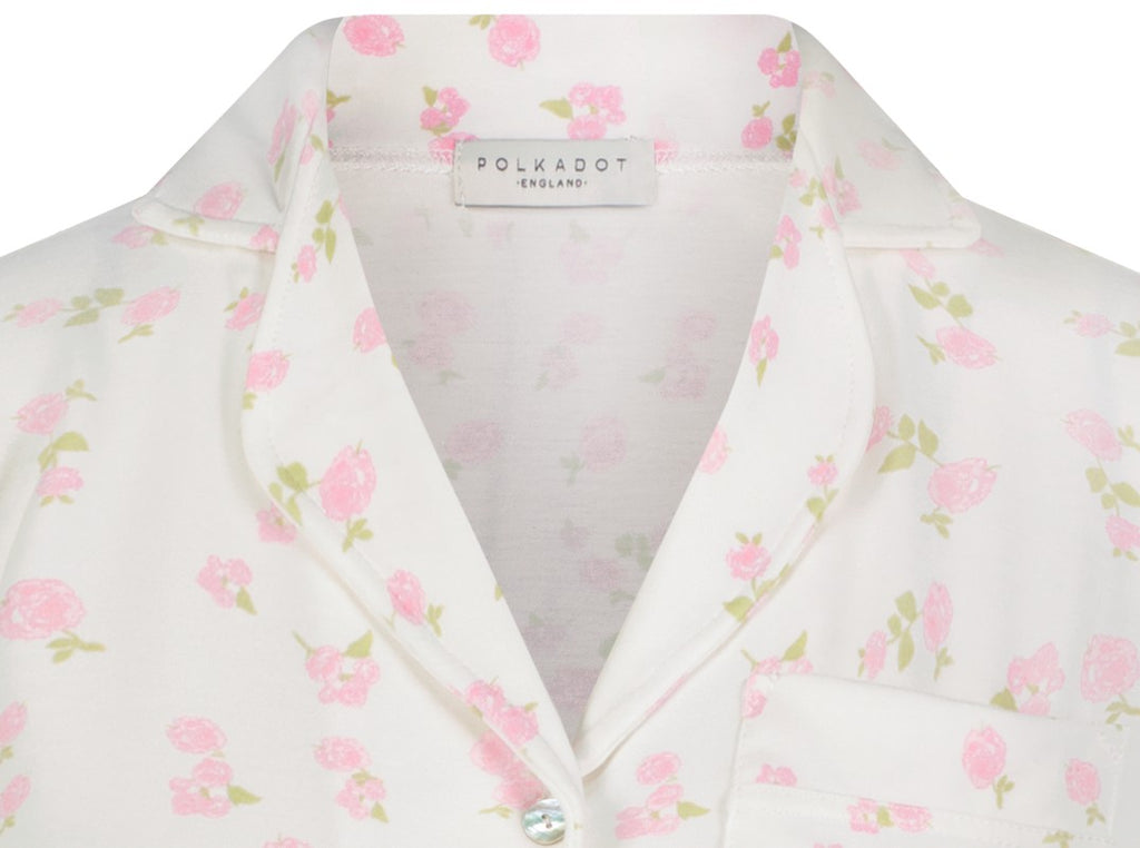Polkadot CHARLEY Pajama Set - Pink Garden Floral -NEW COLOR