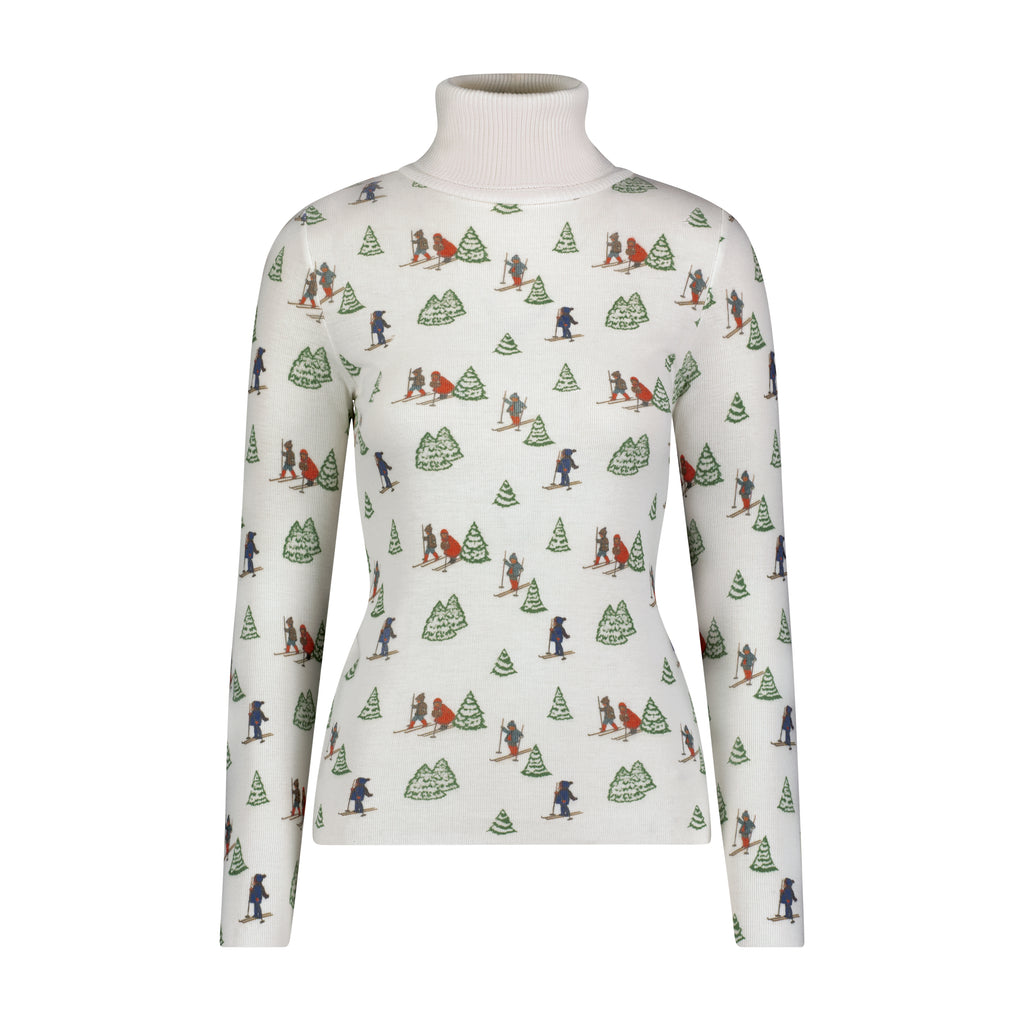 Polkadot ALI TURTLENECK Fitted - Vintage Ski Print