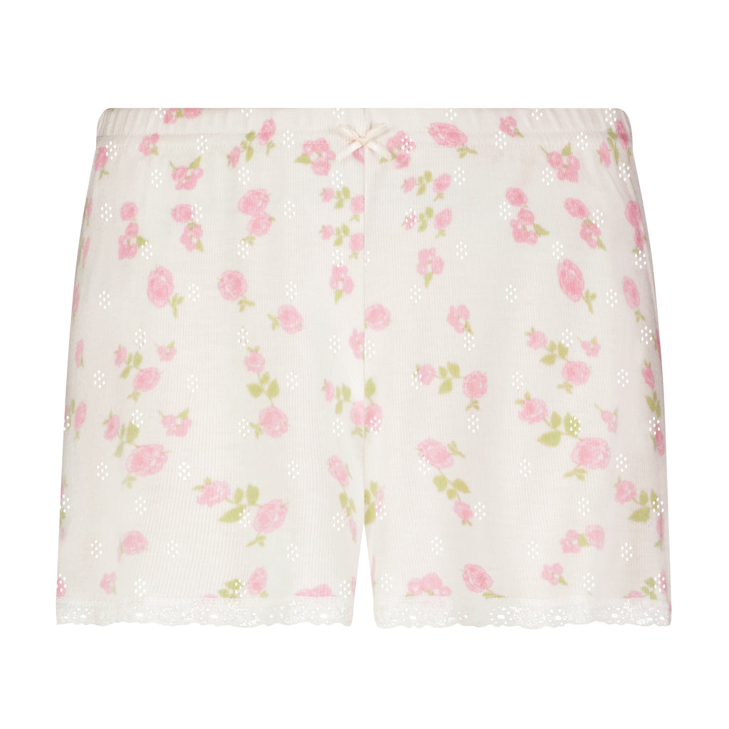 Polkadot SHORT Mid Rise - Pink Garden Pointelle