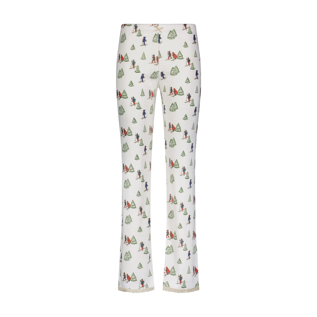 Polkadot LONG PANT - Vintage Ski Print