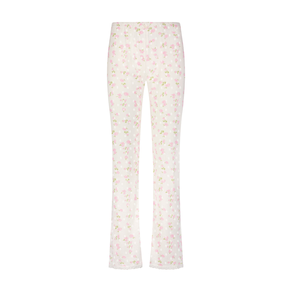Polkadot LONG PANT - Pink Garden Pointelle