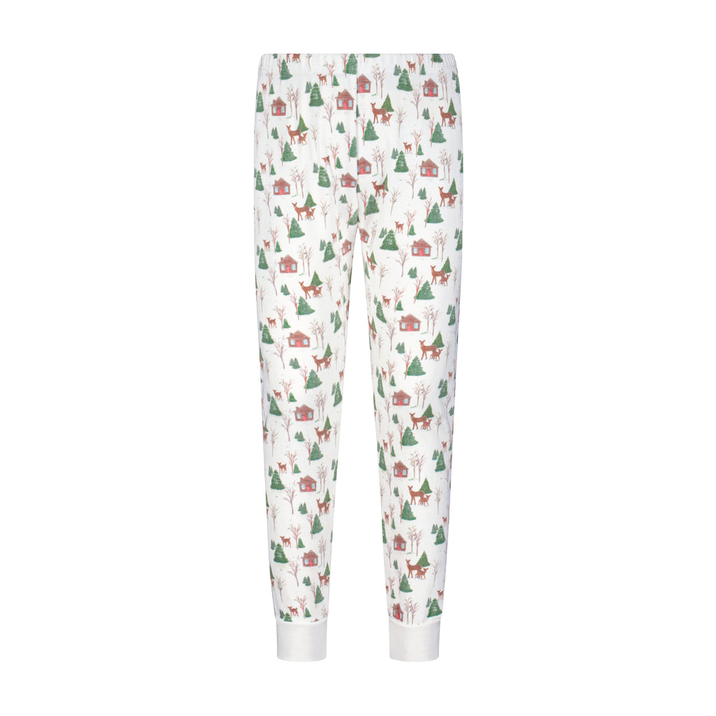 Polkadot BOYS & BABY SET Crew LS & Pant - Rustic Deer Print