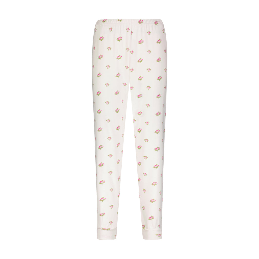 Polkadot JOGGER - Cream Vintage Rose Print -Restocked