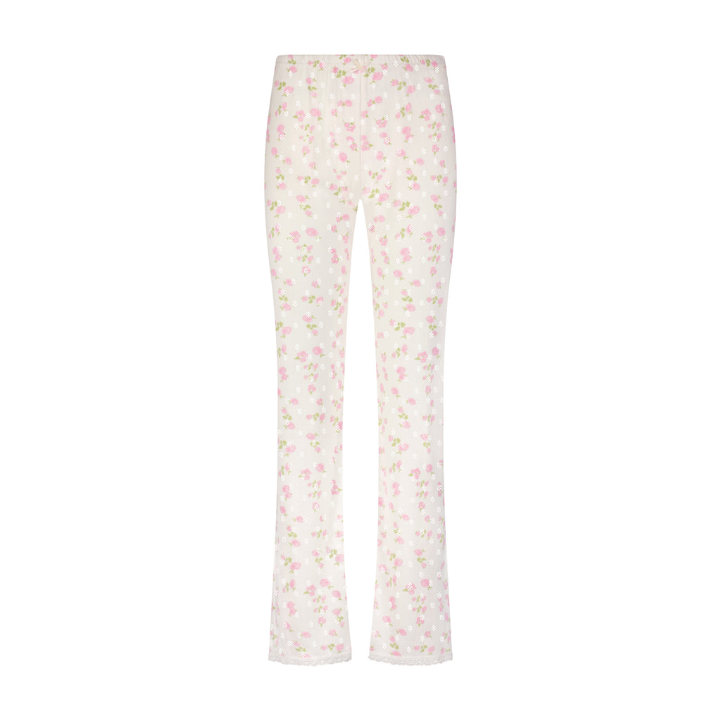 Polkadot LONG PANT - Pink Garden Pointelle