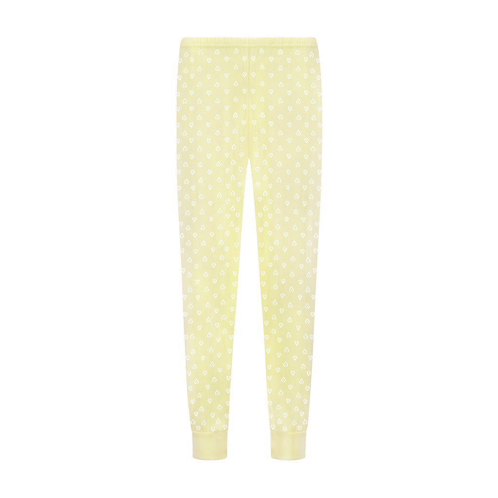 Polkadot JOGGER Hi Rise Lemon Yellow Vintage Hearts
