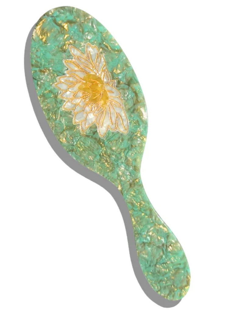 SOLAR ECLIPSE~ Hand-Painted Hair Brush