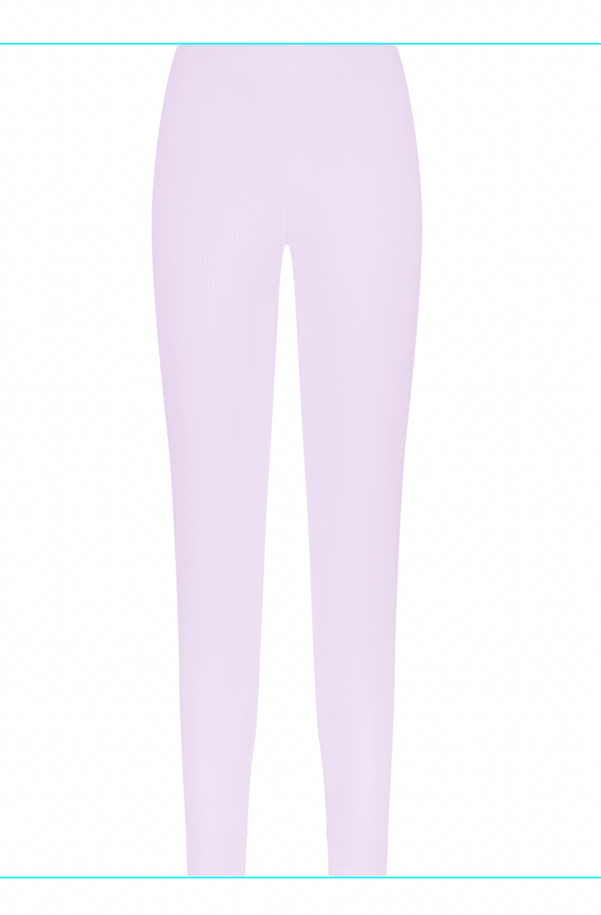 Polkadot JANE SLOUCHY RIB PJ SET - LILAC
