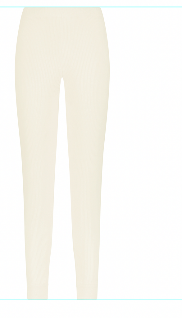 Polkadot JANE SLOUCHY RIB PJ SET - LEMON