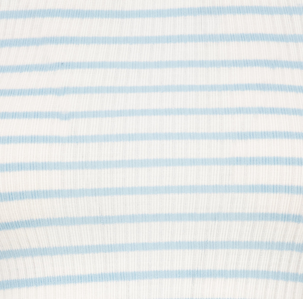Polkadot PATTI CAMI - Blue Wide Harbor Rib Stripe