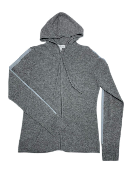 Arlotta~ Cashmere zip front hoodie