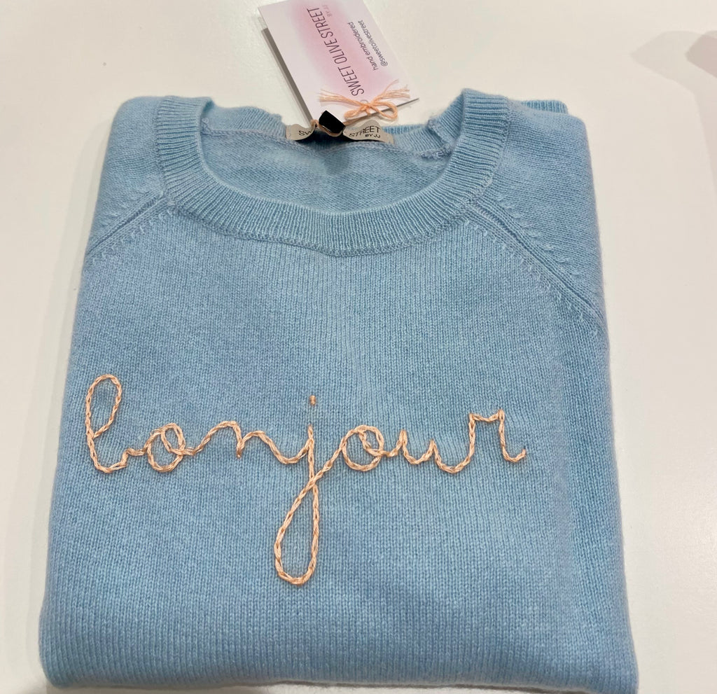 SWEET OLIVE STREET~ Cashmere kids sweater