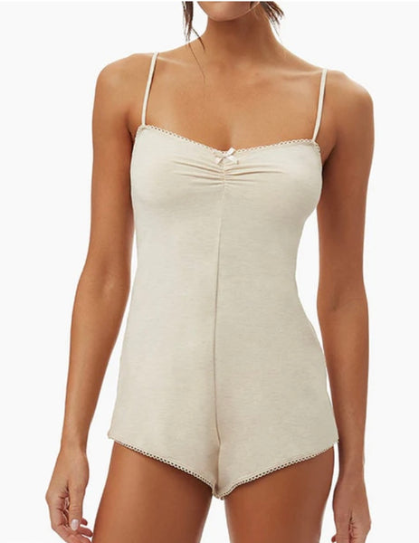 WE WORE WHAT~ Knit slip Romper | RELAX HAMPTON