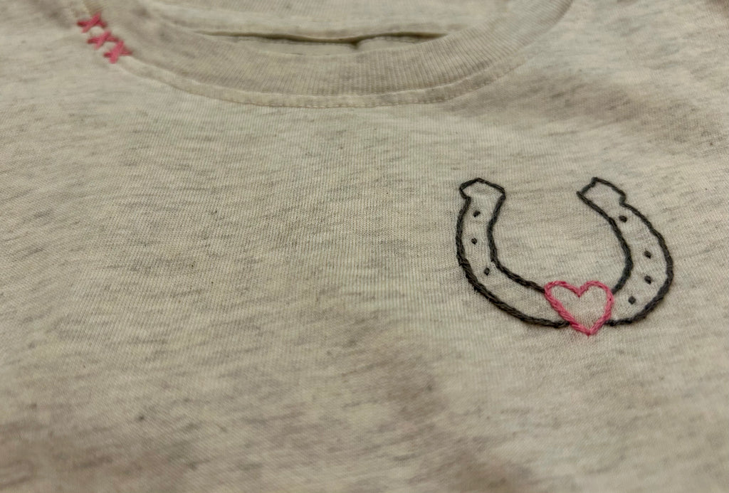 SWEET OLIVE STREET~ Horse shoe heart long sleeved tshirts