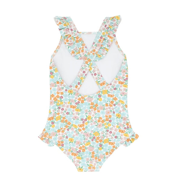 FLOWOOM バレリーナみたい Adorable Swimwear Limeapple- Fiorella Crinkle One Piece Swimsuit - Fuchsia