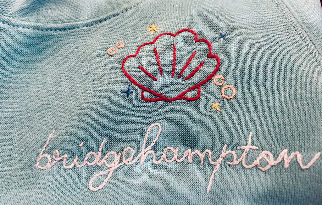 SWEET OLIVE STREET~ Seashell Bridgehampton sweatshirt