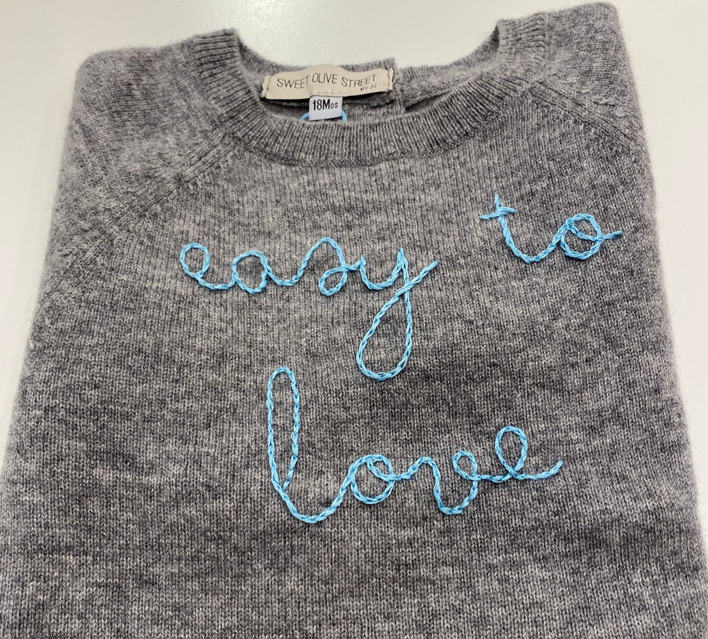 SWEET OLIVE STREET~ Cashmere kids sweater