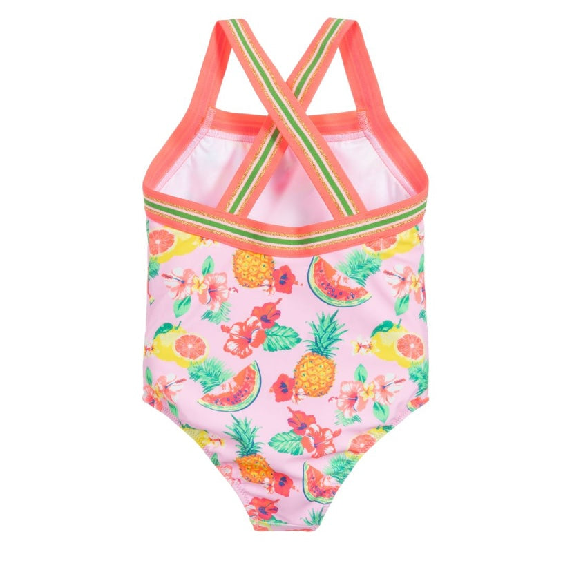 SUNUVA~ 1 pc pink aloha fruit w glitter trim