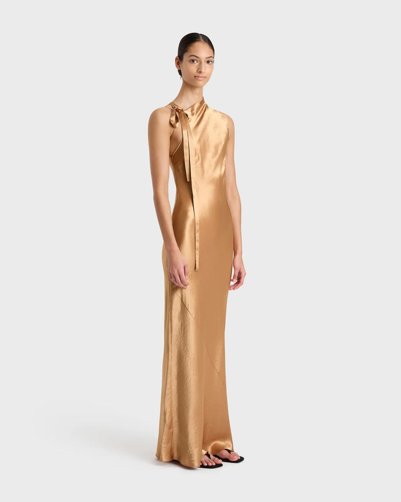 BONDI BORN~ Kobe open shoulder maxi dress