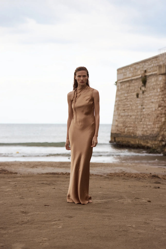 BONDI BORN~ Kobe open shoulder maxi dress