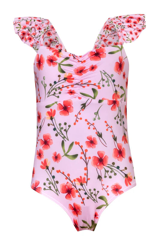SUBMARINE~ Baby girl - Blossom/Springtime/Garden Coral/Cream gingham