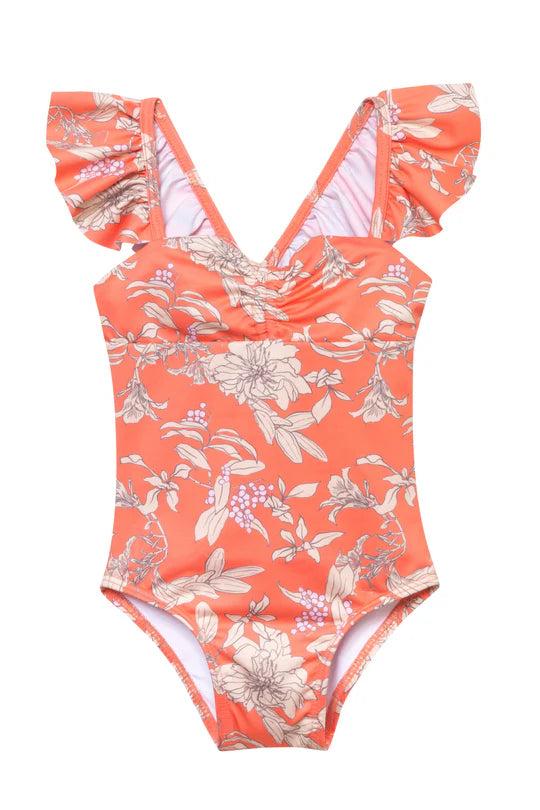 SUBMARINE~ Baby girl - Blossom/Springtime/Garden Coral/Cream gingham