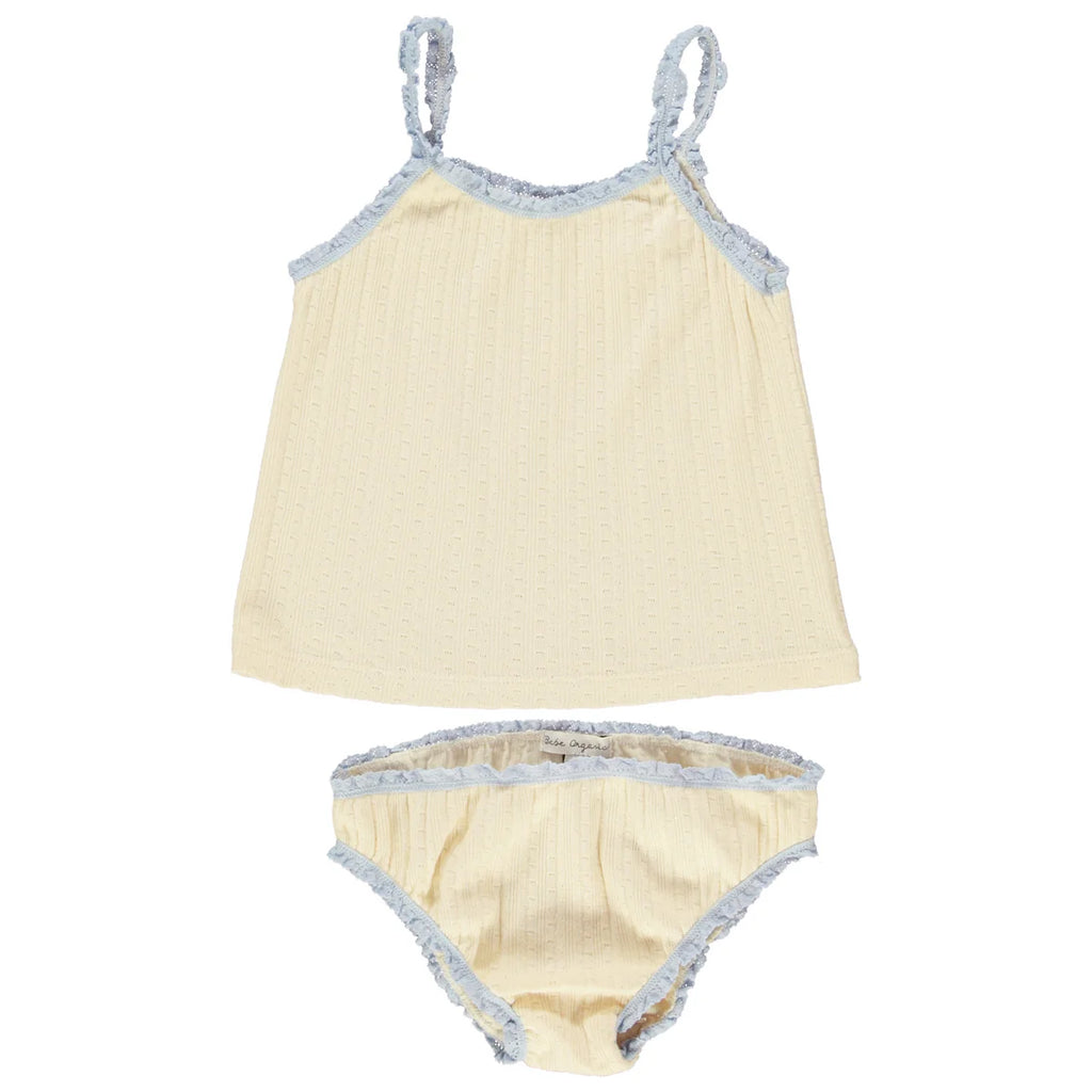 BEBE ORGANIC~Camisole & Brief Cotton Pointelle