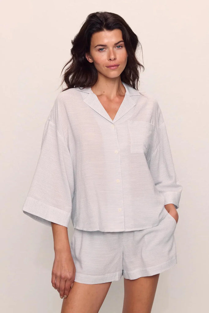 EBERJEY~ Nautico stripe relaxed short pj set